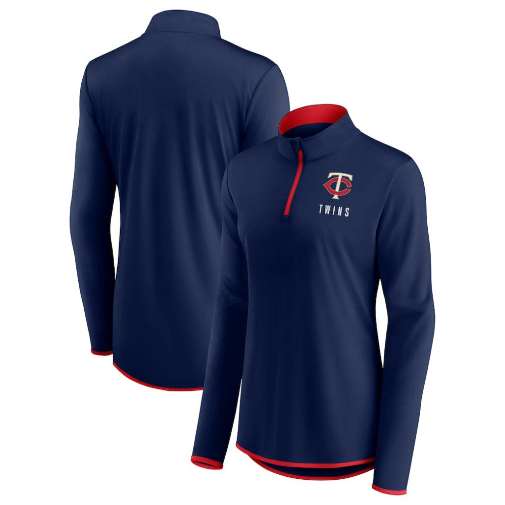 Minnesota Twins Fanatics Women's Worth The Drive Quarter-Zip Jacket Sale