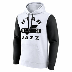 Fanatics Utah Jazz Attack Colorblock Pullover Hoodie White/Black
