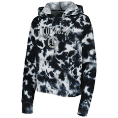 New Era Brooklyn Nets Women's Brushed Cotton Tie-Dye Pullover Hoodie Black
