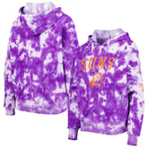 New Era Phoenix Suns Women's Brushed Cotton Tie-Dye Pullover Hoodie Purple