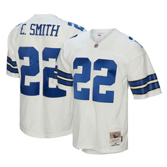 Emmitt Smith Dallas Cowboys Youth Retired Player Legacy Jersey - White - Mitchell & Ness