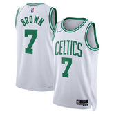 Nike Jaylen Brown Boston Celtics Unisex Swingman Jersey Association Edition White