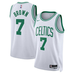Nike Jaylen Brown Boston Celtics Unisex Swingman Jersey Association Edition White