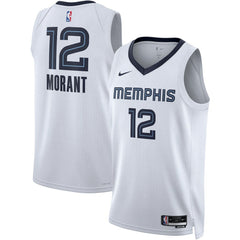 Nike Ja Morant Memphis Grizzlies Unisex Swingman Jersey Association Edition White