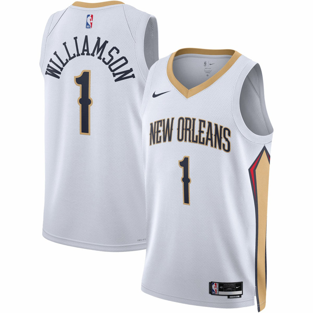 Nike Zion Williamson New Orleans Pelicans Unisex Swingman Jersey Association Edition White