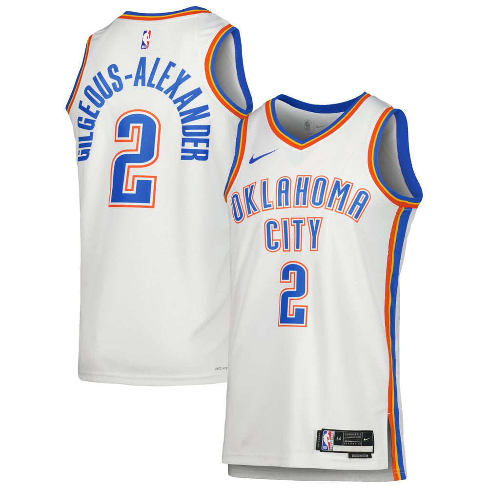 Nike Shai Gilgeous-Alexander Oklahoma City Thunder Unisex Swingman Jersey Association Edition White