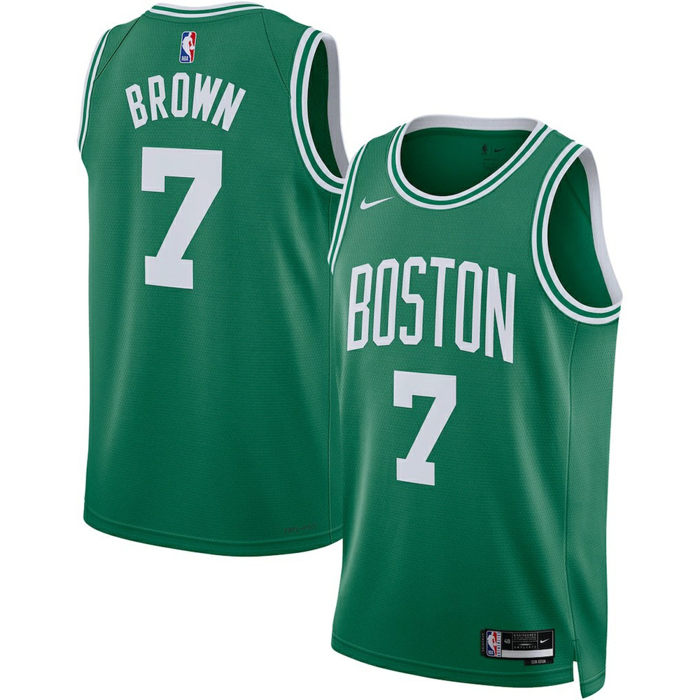 Nike Jaylen Brown Boston Celtics Unisex Swingman Jersey Icon Edition Kelly Green