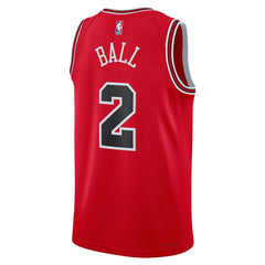 Nike Lonzo Ball Chicago Bulls Unisex Swingman Jersey Icon Editi- Red