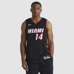 Nike Tyler Herro Miami Heat Unisex Swingman Jersey Icon Edition Black