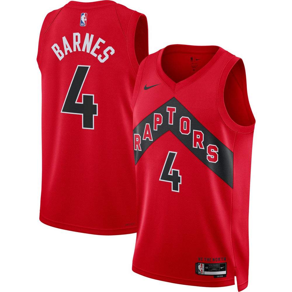 Nike Scottie Barnes Toronto Raptors Unisex Swingman Jersey Icon Edition Red