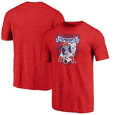 New England Patriots Hometown Collection The Shield Tri-Blend T-Shirt - Red - NFL