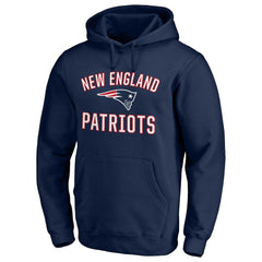 New England Patriots Victory Arch Team Fitted Pullover Hoodie - Navy - NFL