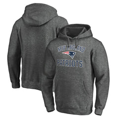 New England Patriots Victory Arch Team Fitted Pullover Hoodie - Charcoal - NFL