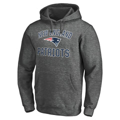New England Patriots Victory Arch Team Fitted Pullover Hoodie - Charcoal - NFL