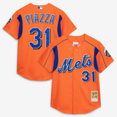 Mike Piazza New York Mets Mitchell & Ness Cooperstown Collection Mesh Batting Practice Button-Up Jersey Discount