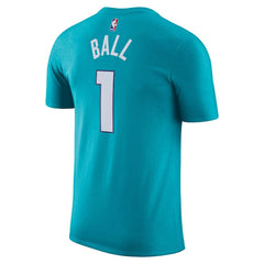 Nike LaMelo Ball Charlotte Hornets Icon 2022/23 Name & Number T-Shirt Teal