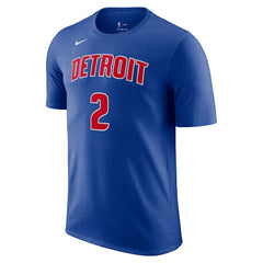 Nike Cade Cunningham Detroit Pistons Icon 2022/23 Name & Number T-Shirt Blue