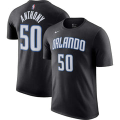 Nike Cole Anthony Orlando Magic Icon 2022/23 Name & Number T-Shirt Black