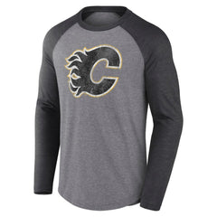 Calgary Flames Fanatics Special Edition Long Sleeve Tri-Blend Raglan T-Shirt - Heather Gray | Fanatics near me