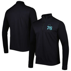Philadelphia 76ers Levelwear Nano Engineered Knit Fabric Quarter-Zip Jacket Black