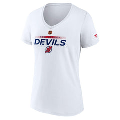 New Jersey Devils Fanatics Women's Special Edition V-Neck T-Shirt - White | Fanatics sale