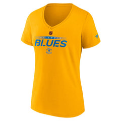 St. Louis Blues Fanatics Women's Special Edition V-Neck T-Shirt - Gold | Fanatics sale