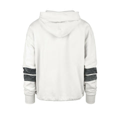 47 brand Brooklyn Nets '47 Women's Emerson Stripe Cropped Pullover Hoodie Cream