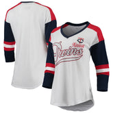 Minnesota Twins Touch Women's Base Runner 3/4-Sleeve V-Neck T-Shirt Online