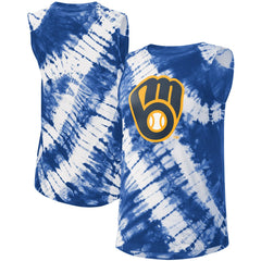 Milwaukee Brewers Touch Women's Money Ball Tie-Dye Tank Top Sale