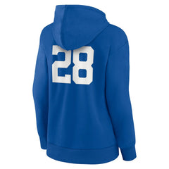 Jonathan Taylor Indianapolis Colts Women's Player Icon Name & Number V-Neck Pullover Hoodie - Royal - Fanatics