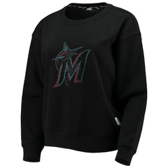 Miami Marlins DKNY Sport Women's Carrie Pullover Sweatshirt Online