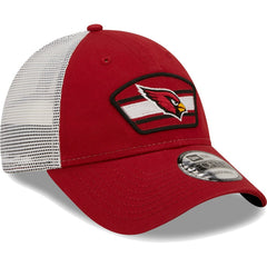 Arizona Cardinals New Era Logo Patch Trucker 9FORTY Snapback Hat - Cardinal/White - NFL