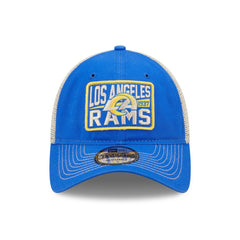 Los Angeles Rams New Era Devoted Trucker 9TWENTY Snapback Hat - Royal/Natural - NFL