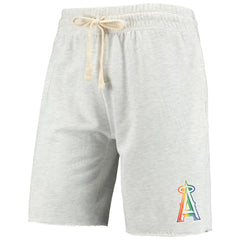 Los Angeles Angels Concepts Sport Mainstream Logo Terry Tri-Blend Shorts for sale