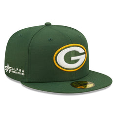 Green Bay Packers New Era x Alpha Industries Alpha 59FIFTY Fitted Hat - Green - NFL