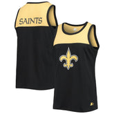 New Orleans Saints Starter Team Touchdown Fashion Tank Top - Black/Gold - NFL