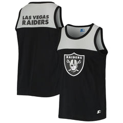Las Vegas Raiders Starter Team Touchdown Fashion Tank Top - Black/Silver - NFL