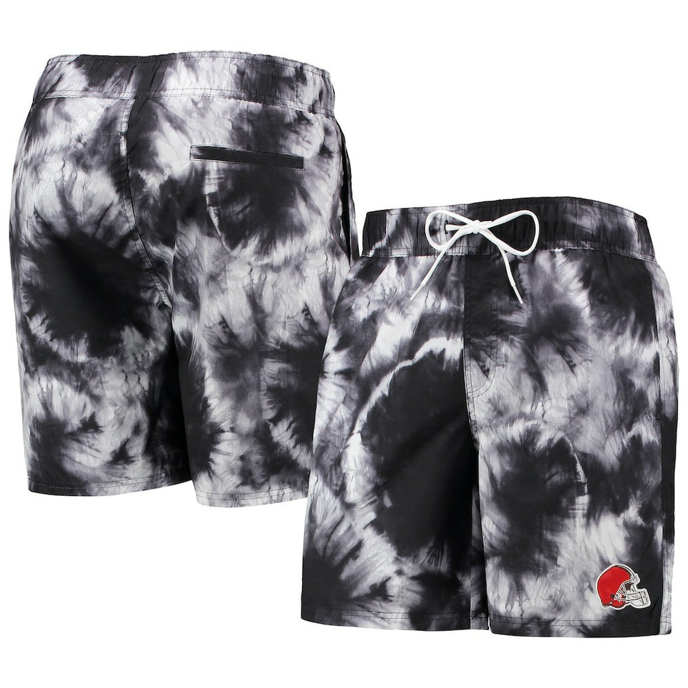 Cleveland Browns G-III Sports by Carl Banks Splash Volley Swim Shorts - Black - NFL