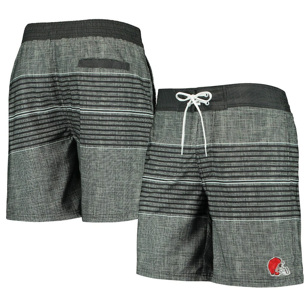 Cleveland Browns G-III Sports by Carl Banks Horizon Swim Shorts - Black - NFL