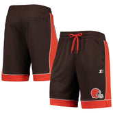 Cleveland Browns Starter Fan Favorite Fashion Shorts - Brown/Orange - NFL