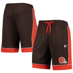 Cleveland Browns Starter Fan Favorite Fashion Shorts - Brown/Orange - NFL