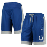 Indianapolis Colts Starter Fan Favorite Fashion Shorts - Royal/Gray - NFL
