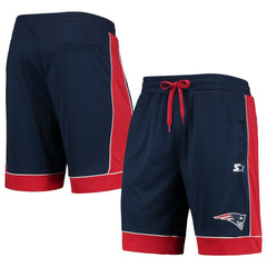 New England Patriots Starter Fan Favorite Fashion Shorts - Navy/Red - NFL