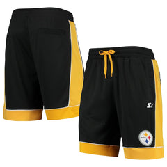 Pittsburgh Steelers Starter Fan Favorite Fashion Shorts - Black/Gold - NFL
