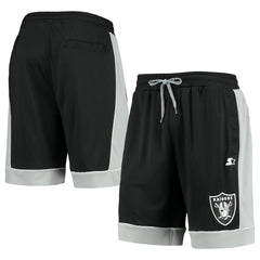 Las Vegas Raiders Starter Fan Favorite Fashion Shorts - Black/Silver - NFL
