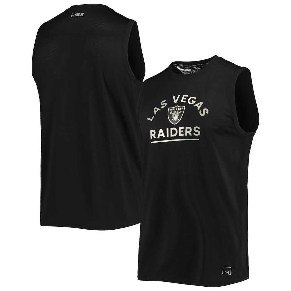 Las Vegas Raiders MSX by Michael Strahan Rebound Tank Top - Black - NFL