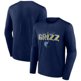 Memphis Grizzlies Tip-Off Long Sleeve T-Shirt Navy