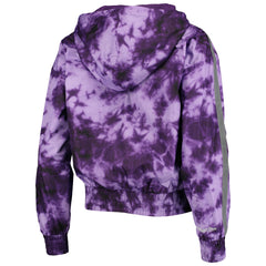 Mitchell & Ness Los Angeles Lakers Women's Galaxy Sublimated Windbreaker Pullover Full-Zip Hoodie Purple