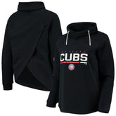 Chicago Cubs Levelwear Women's Vega Funnel Neck Raglan Pullover Sweatshirt Online