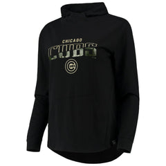 Chicago Cubs Levelwear Women's Vivid Scuba Neck Pullover Hoodie Sale